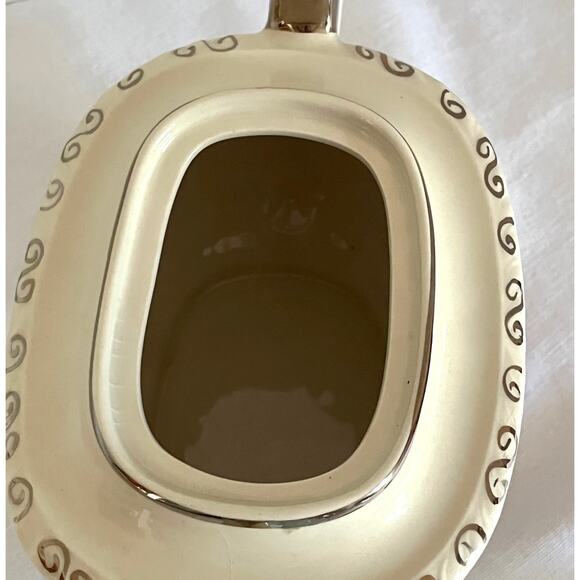 Gibsons England Tea Pot 3 Cup Pink Roses Platinum Scrolls & Trim W/ Lid Vintage - Picture 10 of 10